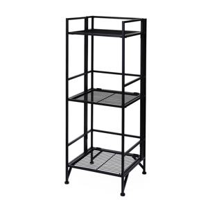 노바리빙 폴딩 선반 3단 화이트 다용도 원터치 정리수납 틈새 이동식