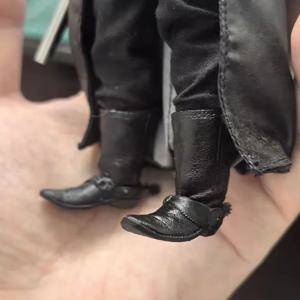 6인치 노타용 1/12 스케일 카우보이 스퍼 부츠 모델