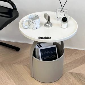 침실용 창의적인 사이드 테이블 수납장 독특한 거실용 디자이너 스위트 사이드 테이블 공간 절약형 메사 보조 살롱 가구 FT
