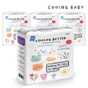 쿠잉 베러 오리지널 팬티 기저귀 특대형(XL) 22매 x 4팩