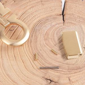 페라가모 벨트 버클 부품 스프링 핀 수리용 허리 벨트 플랫 헤드 구리 나사 패스너 패션 액세서리 신발 가방 부품