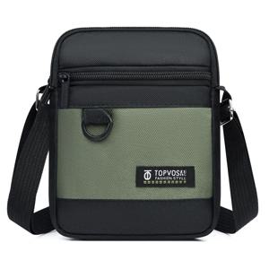 새로운 남성용 미니 옥스포드 천 크로스바디 백 싱글 레이어 캐주얼 숄더백 휴대폰 가방 심플 스타일 레저 슬링백