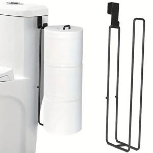 블랙 아이언 셀프 접착식 화장지 홀더와 수건걸이 무타공 벽걸이 욕실 수납 선반