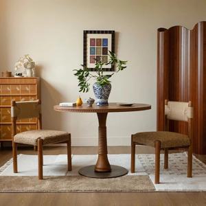 북유럽 스타일 원목 화장대 식탁 의자 등받이 빈티지 편안한 식탁 의자 고급 럭셔리 가구 의자