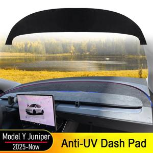 테슬라 모델 Y 주니퍼 2026 2025 대시보드 커버 눈부심 방지 방진 스웨이드 센터 콘솔 대시 패드 매트 선쉐이드 액세서리