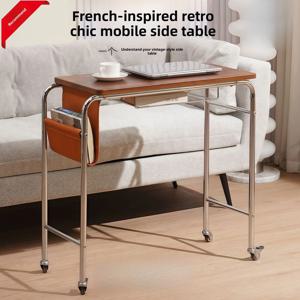 가정용 좁은 책상 서브 침실 기숙사 사무실 컴퓨터 책상 이동식 침대 옆 테이블 소형 학습 작업대