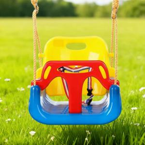 아기용 행잉 체어 스윙 3in1 조절 가능한 로프 고품질 안전 실내외 가족 뒷마당 놀이기구 어린이용 스윙