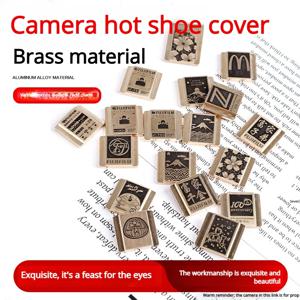 캐논 후지 니콘 호환 메탈 카메라 핫슈 커버 사진 장식 액세서리