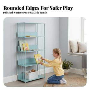 3단 금속 바 선반, 모든 가장자리가 평평한 3단 선반 일체형 유닛, 견고한 구조, 학생들에게 다용도로 활용 가능