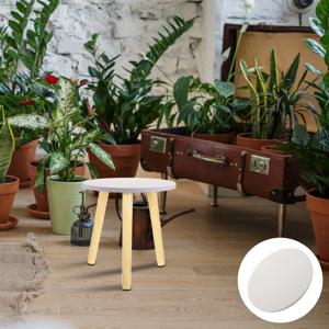 둥근 나무 테이블. 6mm 두께의 소박한 원목 커피 테이블 상판 교체품, 작은 엔드 테이블, 거실, 호텔용