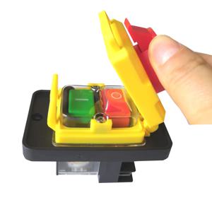 KEDU KJD12-14 250V 6핀 스타트 스톱 무전압 릴리스 푸시 버튼 스위치는 목공 및 금속 가공 기계에 공통적으로 사용됩니다.