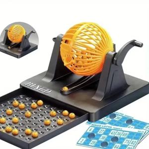 파티 소품 빙고 칩 장난감 빙고 게임 세트 복권 기계 미니 칩 성인용 장난감 역할 놀이 파티 빙고 게임 기계