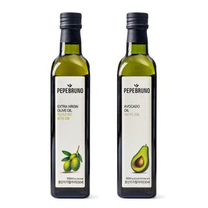 페페브루노 엑스트라버진 올리브 오일 500ml x1병 +아보카도 오일 500ml x1병