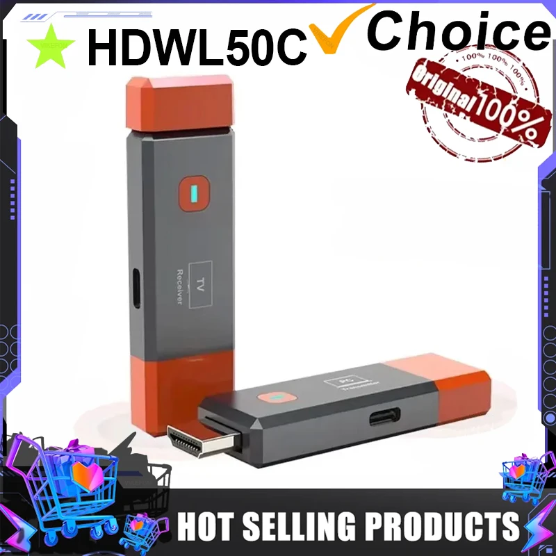 50M 무선 HDMI 호환 비디오 송신기 수신기 키트 확장기 어댑터 모니터 프로젝터 노트북 PC 용 TV 스틱 동글