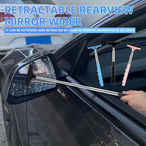 자동차 백미러 와이퍼, 텔레스코픽 핸들 자동차 백미러 와이퍼, 자동차 유리 청소 도구 청소 브러시
