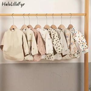 어린이 아기 먹이 Bibs 포켓 유아 Burp Cloth 소년 소녀 Anti-dirty Art Smock Baby Stuff와 방수 긴 소매 앞치마