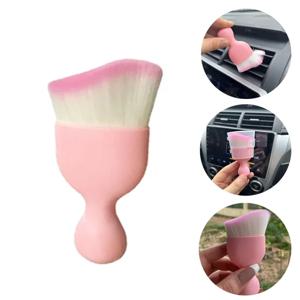핑크 자동차 먼지 제거 브러시, 에어컨 청소 브러시, 공기 배출구 갭 먼지 제거, 실내 청소 도구, 1 개, 3 개, 5 개