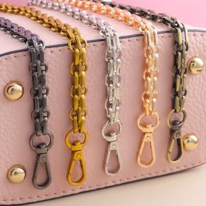 금속 가방 체인 교체 부품 액세서리, 손으로 짠 어깨 핸드백, DIY 수제 도구, 분리형 스트랩 지갑 제작