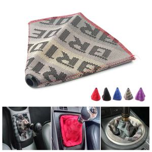 JDM 스타일 캔버스 유니버설 기어 레버 노브 부츠 커버 알파벳 스타일 레이싱 기어 노브 컬러