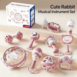 아기 손 드럼 타악기 장난감 세트 아기 퍼즐 조기 교육 계몽 장난감 안전 소재 잡기 연습