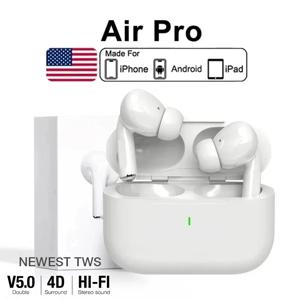 Air Pro 5 TWS Max 무선 블루투스 이어폰 인이어 이어버드 스포츠 노이즈 캔슬링 헤드셋 애플 아이폰용 헤드폰 아웃도어