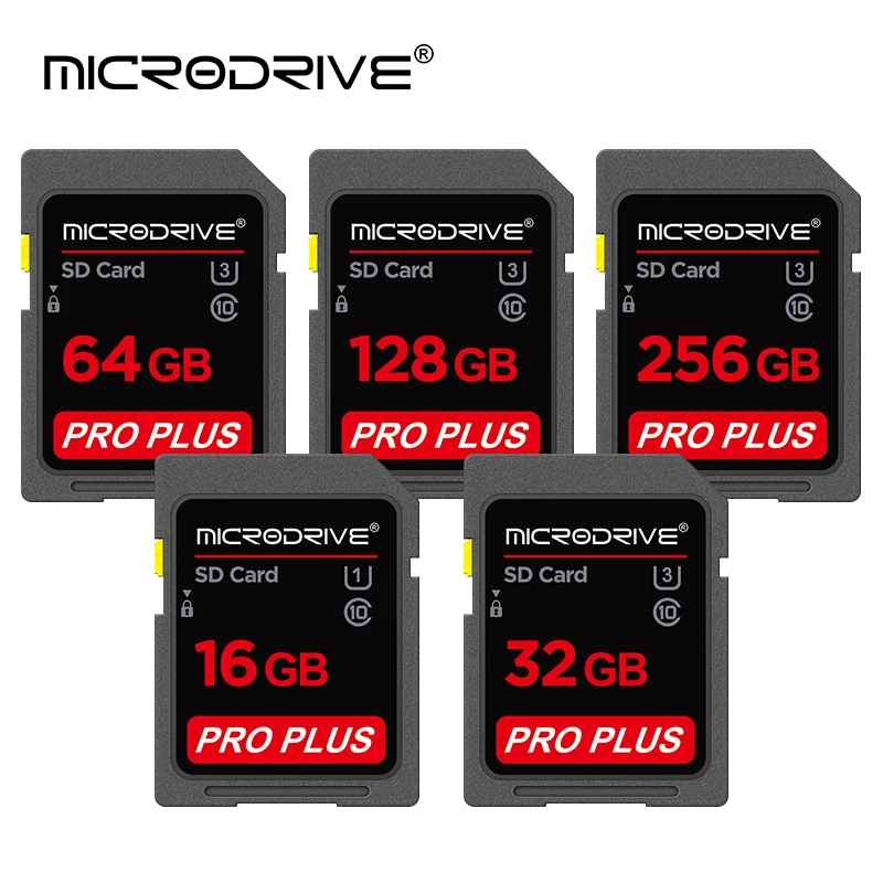 SD 카드 64GB 128GB 256GB V10 16GB 32GB 일반 풀 사이즈 플래시 SD 메모리 카드 카메라 용 고속