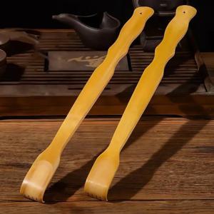 대나무 등 긁개 마사지 롤러 긴 나무 바디 스틱 남녀 공용 - 편안한 등 가려움 완화