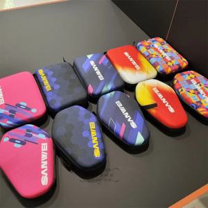 SANWEI 탁구 라켓 케이스 옥스포드 천 하드 쉘 탁구 라켓 패들 커버 보관 가방 내구성 있는 사각 라켓 커버