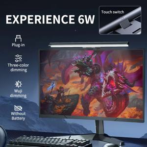 컴퓨터 모니터 스크린 라이트 바 LED 데스크 램프 모니터 라이트 바 눈 보호 무단계 조광 조명 테이블 램프 작업 및 게임용