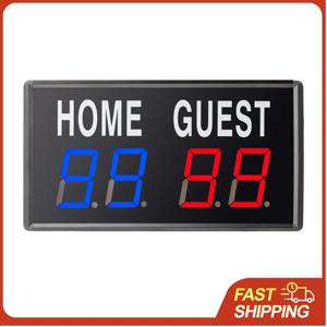 농구, 탁구 경기 용품을 위한 리모컨이 있는 4자리 LED 전자 점수판