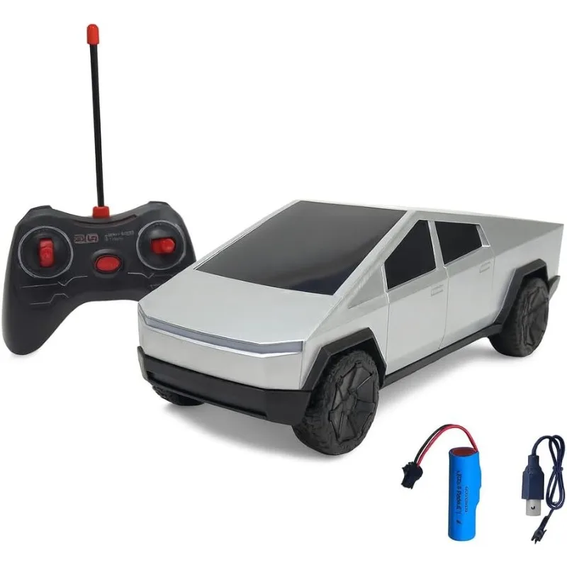 어린이용 RC 픽업 트럭 (6-12세) - LED 조명, 충전식 배터리, 전동 장난감 자동차, 견고한 내구성, 남아 여아 선물