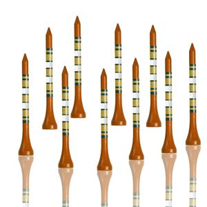 50개 대나무 골프 티 - 3 1/4 & 2 3/4 인치 내구성 있는 나무 티 드라이빙 레인지 및 연습 매트용