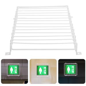 비상등 안전 펜스, 출구 표지판 보호용 견고한 와이어 가드, 충격 방지 장치, 선명한 가시성, 대피 표지판 와이어