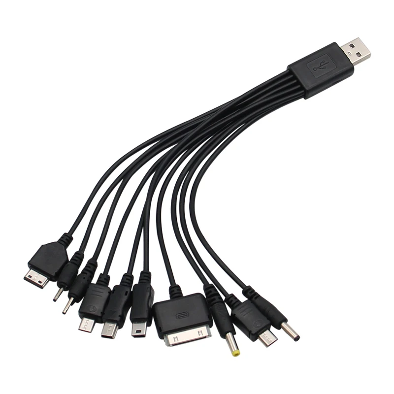 범용 USB 멀티 플러그 휴대 전화 충전기 케이블 10-1 USB 케이블 삼성 Xiaomi 화웨이 Google OPPO Vivo 충전기 케이블