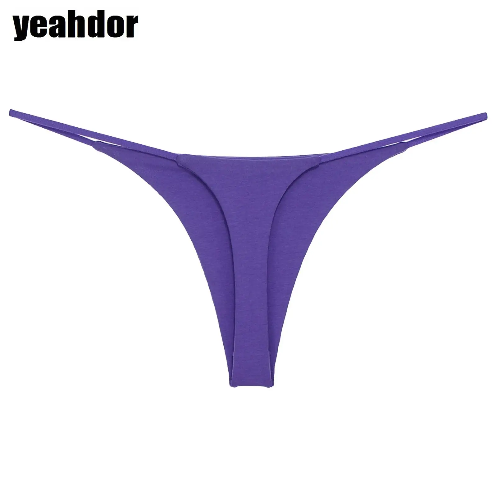 여성용 로우라이즈 끈 팬티 비키니 하의 해변 일광욕 T백 수영복