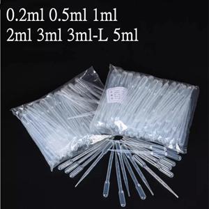 500pcs 1000pcs 2000pcs 0.2ml 0.5ml 1ml 2ml 3ml 5ml 투명 플라스틱 파스퇴르 피펫 일회용 에센셜 오일 Dropper