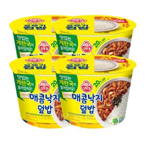 오뚜기컵밥 매콤낙지덮밥 285g 4개