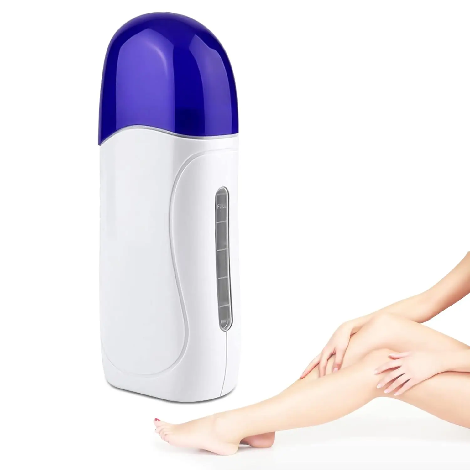 YIKOOLIN 왁스 히터 롤 온 롤 온 왁스 제모 ​ 롤러 왁싱 휴대용 ​ 여성 및 남성을 위한 왁스 히터 기계