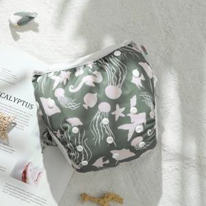 U Pick Alvababy 빅 사이즈 수영 기저귀 1-3세 아기를 위한 패션 재사용 가능한 수영 기저귀