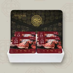 일품나라 미국산 양념 LA갈비 꽃갈비 선물세트 2kg