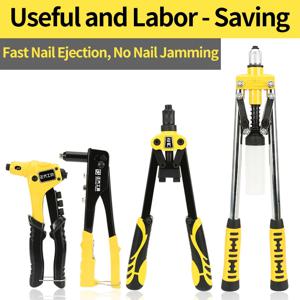 벽과 나무판 코어 당김 못 고정에 적합한 수동 리벳 건, 이중 핸들 노동 절약형 코어 당김 리벳 건