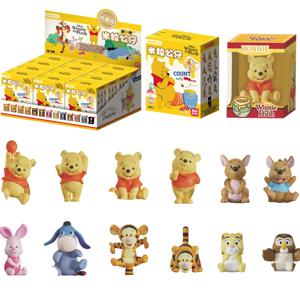 잔둔 오리지널 곰돌이 푸 블라인드 박스 인형 위니 쌀알 티거 피글렛 이요 미니 액션 피규어 모델 장난감 컬렉션