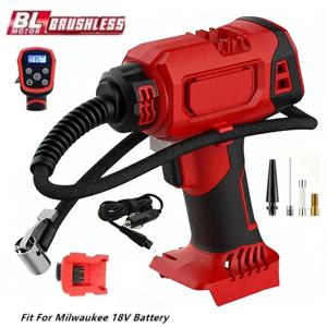 밀워키 18V 배터리 전동 에어 펌프 무선 자동차 타이어 자동 공기 주입기 휴대용 에어 컴프레서 전동 공구에 적합