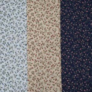 100% 면 빈티지 디지 플로럴 프린트 원단 작은 꽃 가지 패턴 직물 재봉 드레스메이킹 퀼팅 홈 데코용
