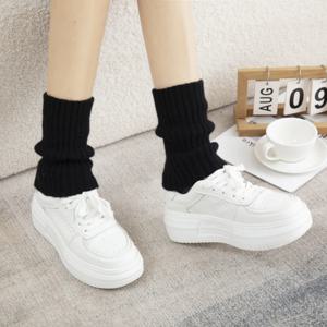 가을 겨울 신상 100% 순수 캐시미어 여성용 발목 워머 남성용 스포츠 슬라우치 발목 워머 패션 니트 레그 워머