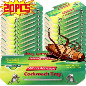 20-1세트 바퀴벌레 트랩 초강력 접착제 바퀴벌레 트랩 실내 가정용 주방 해충 방제 유인제 액세서리