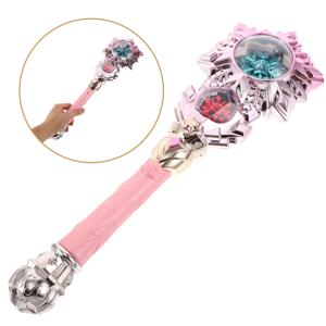 반짝이는 눈송이 빛이 나는 요술봉 - 인터랙티브 음악 재생 요정 요술봉 - 야외용 어린이 코스프레 액세서리