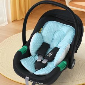 면 소재 따뜻한 아기 안전 시트 패드 유모차 바구니 카시트 패드 탈부착 가능한 아기 바구니 시트 쿠션 유모차 보호 커버