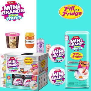 주루 5 서프라이즈 미니 브랜드 냉장고 볼 시리즈 블라인드 박스 장난감 미스터리 컬렉션 미니 브랜드들이 냉장고를 가득 채운다 브랜드 음식