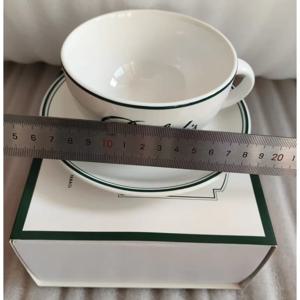 중세풍 그린 카페 세라믹 빈티지 애프터눈 티 커피잔 딤섬 접시 식기 세트 디너 세트 오리지널 포장 상자